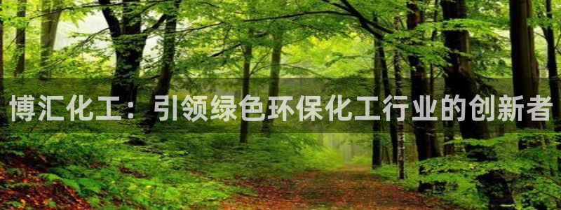 亿万先生客户端官网登录：博汇化工：引领绿色环保化工行业的创新者