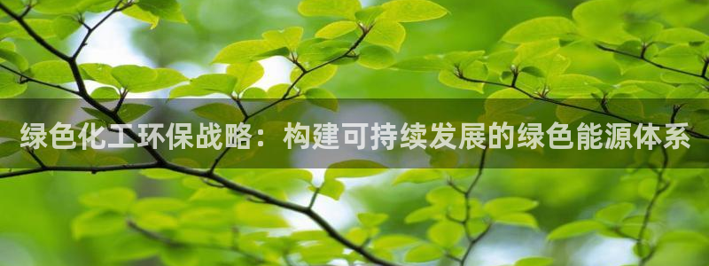 亿万购平台最新消息：绿色化工环保战略：构建可持续发展的绿色能源体系