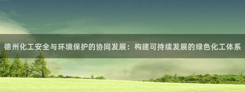 亿万先生客服联系方式：德州化工安全与环境保护的协同发展：构建可持续发展的绿色化工体系