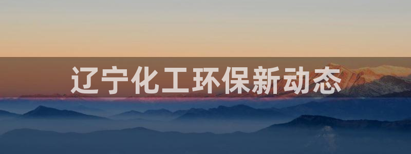 亿万先生合并网址是什么：辽宁化工环保新动态