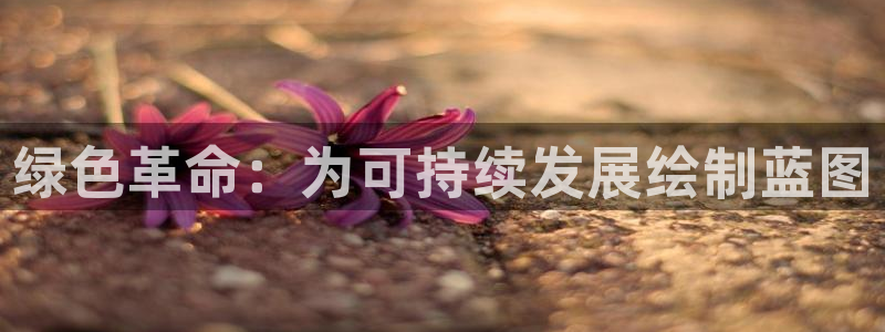 亿万先生手机网：绿色革命：为可持续发展绘制蓝图