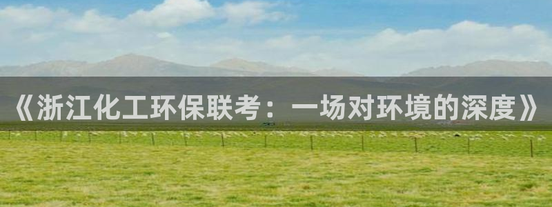 亿万集团：《浙江化工环保联考：一场对环境的深度》